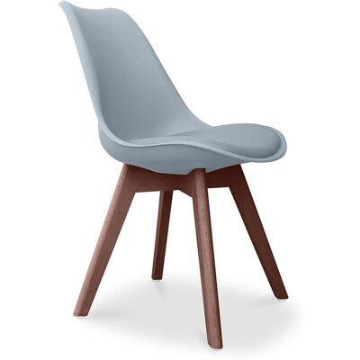 PRIVATEFLOOR Sedia da pranzo Denisse - Stile Scandinavo - Pelle Vegan PRIVATEFLOOR Sedia da pranzo Denisse - Stile Scandinavo - Pelle Vegan