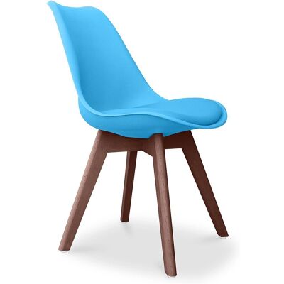 PRIVATEFLOOR Silla escandinava Denisse Turquesa PRIVATEFLOOR Silla escandinava Denisse Turquesa