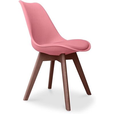 ICONIK INTERIOR Premium Scandinavian Chair Brielle with Cushion - Dark Legs ICONIK INTERIOR Premium Scandinavian Chair Brielle with Cushion - Dark Legs