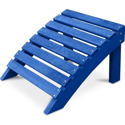 PRIVATEFLOOR Alana Blu - Poggiapiedi in Legno per Sedia da Giardino - Stile Adirondack - 62cm PRIVATEFLOOR Alana Blu - Poggiapiedi in Legno per Sedia da Giardino - Stile Adirondack - 62cm