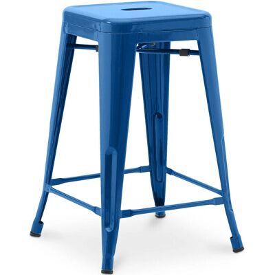 BANCO DE BARRA INDUSTRIAL AZUL OSCURO - 60cm - Estilo y Duradero BANCO DE BARRA INDUSTRIAL AZUL OSCURO - 60cm - Estilo y Duradero