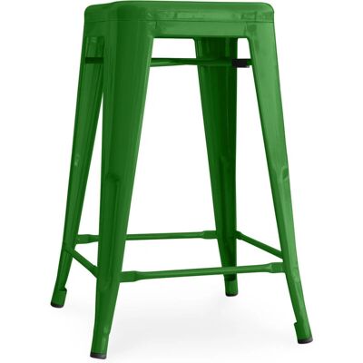 PRIVATEFLOOR Chaise de Bar Verte en Acier Industriel - 60cm - Élégant & Polyvalent - Publicité PRIVATEFLOOR Chaise de Bar Verte en Acier Industriel - 60cm - Élégant & Polyvalent - Publicité