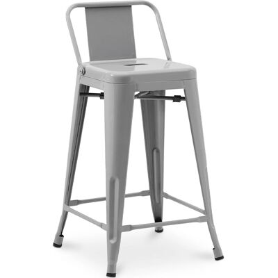 Stylix Light Gray Industrial Bar Stool - 60cm - New Edition Stylix Light Gray Industrial Bar Stool - 60cm - New Edition