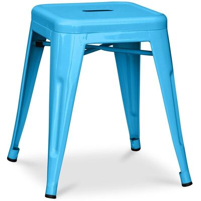 PRIVATEFLOOR Tabouret Industriel en Acier Stylix - 45cm - Turquoise - Publicité PRIVATEFLOOR Tabouret Industriel en Acier Stylix - 45cm - Turquoise - Publicité
