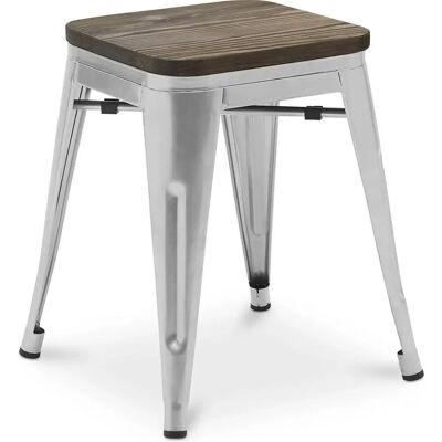 PRIVATEFLOOR Steel & Wood Industrial Bar Stool - 45cm - New Edition PRIVATEFLOOR Steel & Wood Industrial Bar Stool - 45cm - New Edition