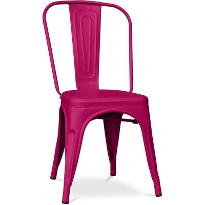 PRIVATEFLOOR Modell Stylix Fucsia - Industriestuhl - Stahl - Matt - Neue Edition PRIVATEFLOOR Modell Stylix Fucsia - Industriestuhl - Stahl - Matt - Neue Edition