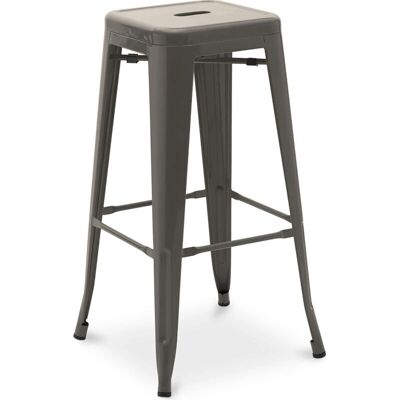 TABOURET DE BAR INDUSTRIEL EN ACIER PRIVATFLOOR - 76cm - Nouvelle Édition - Gris foncé - Mobilier de bar - Publicité TABOURET DE BAR INDUSTRIEL EN ACIER PRIVATFLOOR - 76cm - Nouvelle Édition - Gris foncé - Mobilier de bar - Publicité