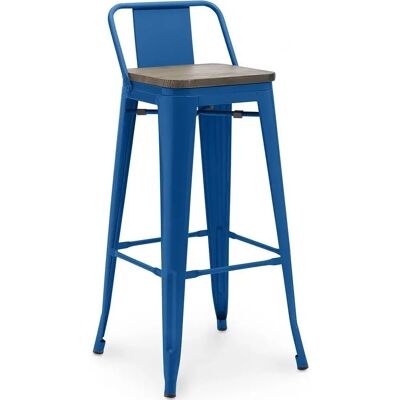Privatefloor Stylix Dunkelblauer Industrieller Barhocker - 76cm Privatefloor Stylix Dunkelblauer Industrieller Barhocker - 76cm