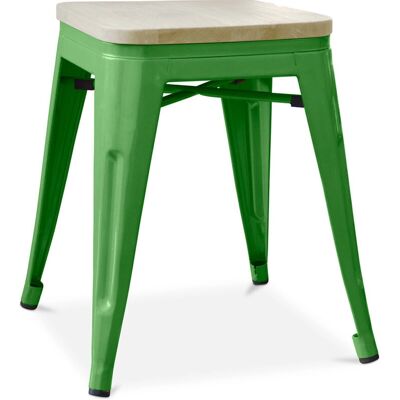 Stylix - Industrial Design Stool - Wood and Steel - 45cm - Stool Stylix - Industrial Design Stool - Wood and Steel - 45cm - Stool