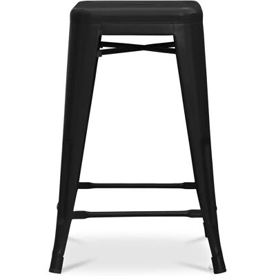 PRIVATEFLOOR Stylix Bianco - Sgabello da Bar Industriale - 60cm PRIVATEFLOOR Stylix Bianco - Sgabello da Bar Industriale - 60cm