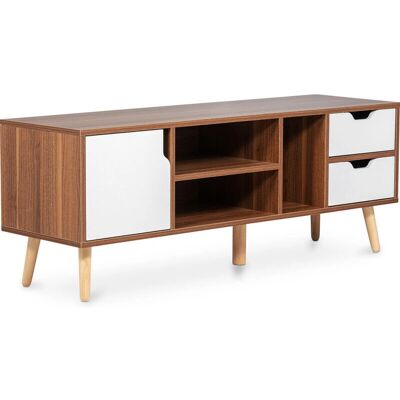 Privatefloor Lubi Mobile TV in Legno Naturale - Stile Scandinavo Privatefloor Lubi Mobile TV in Legno Naturale - Stile Scandinavo