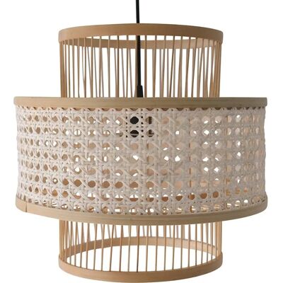PRIVATEFLOOR Yei Naturale - Lampada a Sospensione in Rattan Naturale - Stile Boho Bali PRIVATEFLOOR Yei Naturale - Lampada a Sospensione in Rattan Naturale - Stile Boho Bali