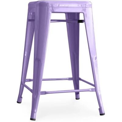 PRIVATEFLOOR Steel Industrial Bar Stool - Stylix Viola pastello - 60cm PRIVATEFLOOR Steel Industrial Bar Stool - Stylix Viola pastello - 60cm