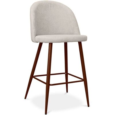 PRIVATEFLOOR Evelyne Crema - Estilo Escandinavo - 63cm - Taburete PRIVATEFLOOR Evelyne Crema - Estilo Escandinavo - 63cm - Taburete