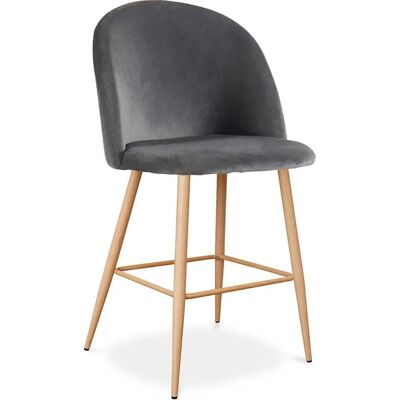 Taburete de Terciopelo Evelyne de Privatefloor - Diseño Escandinavo - 63cm Taburete de Terciopelo Evelyne de Privatefloor - Diseño Escandinavo - 63cm