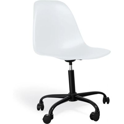 Sedia Ufficio Bianca Privatefloor Denisse - Ergonomica, Regolabile, Stile Scandinavo - Sedia da Ufficio Sedia Ufficio Bianca Privatefloor Denisse - Ergonomica, Regolabile, Stile Scandinavo - Sedia da Ufficio