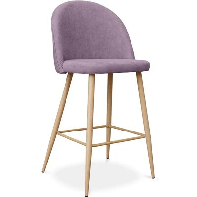 PRIVATEFLOOR Taburete de Tela Escandinavo - Evelyne Rosa - 63/66cm - Diseño Moderno PRIVATEFLOOR Taburete de Tela Escandinavo - Evelyne Rosa - 63/66cm - Diseño Moderno
