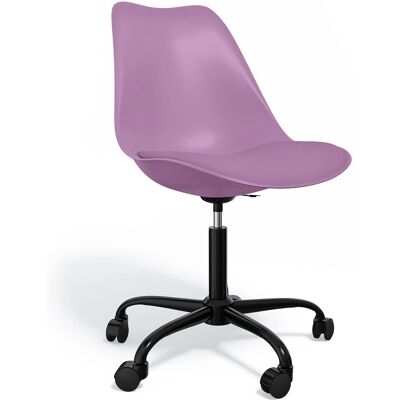 Chaise de bureau PRIVATEFLOOR - Violet pastel - Pivotante, Hauteur réglable - Publicité Chaise de bureau PRIVATEFLOOR - Violet pastel - Pivotante, Hauteur réglable - Publicité