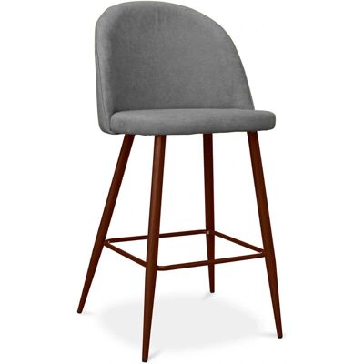 PRIVATEFLOOR Evelyne Grigio Chiaro Stile Scandinavo 63cm Sgabello PRIVATEFLOOR Evelyne Grigio Chiaro Stile Scandinavo 63cm Sgabello