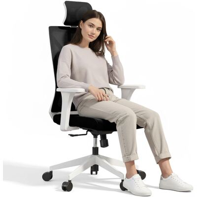 ICONIK INTERIOR Silla de oficina ergonómica con ruedas y reposabrazos ICONIK INTERIOR Silla de oficina ergonómica con ruedas y reposabrazos
