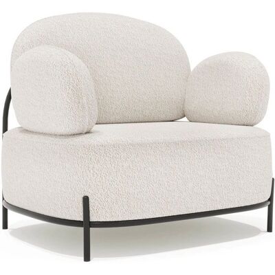 Sillón PRIVATEFLOOR - Baman Bouclé - Blanco - Diseño Moderno Sillón PRIVATEFLOOR - Baman Bouclé - Blanco - Diseño Moderno