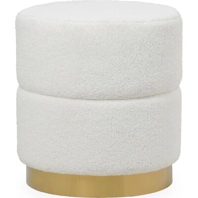 Gabby Modèle Leta - Pouf rond en tissu bouclé - ICONIK INTERIOR - Publicité Gabby Modèle Leta - Pouf rond en tissu bouclé - ICONIK INTERIOR - Publicité
