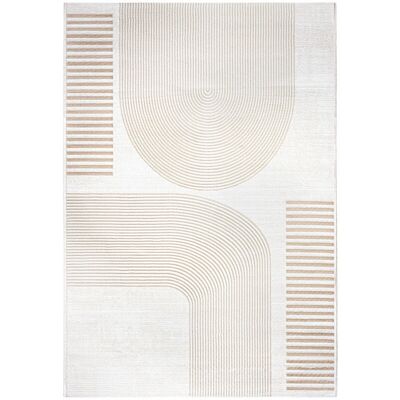 ICONIK INTERIOR Alfombra grande de diseño contemporáneo beige - 290x200 cm ICONIK INTERIOR Alfombra grande de diseño contemporáneo beige - 290x200 cm