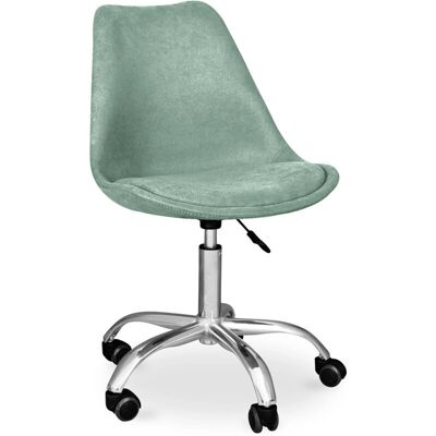 PRIVATEFLOOR Office Chair - Tulip Pastel blue - Adjustable, Swivel, Padded - Office Furniture PRIVATEFLOOR Office Chair - Tulip Pastel blue - Adjustable, Swivel, Padded - Office Furniture
