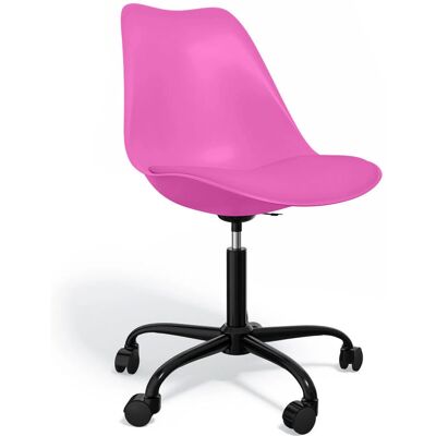 PRIVATEFLOOR Office Chair - Fuchsia, Ergonomic, Swivel - Office Chair PRIVATEFLOOR Office Chair - Fuchsia, Ergonomic, Swivel - Office Chair