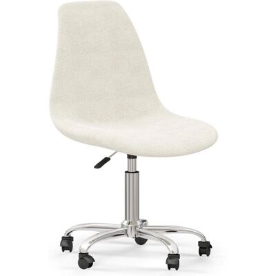 PRIVATEFLOOR Silla giratoria de oficina Denisse blanca - Diseño moderno y ergonómico PRIVATEFLOOR Silla giratoria de oficina Denisse blanca - Diseño moderno y ergonómico