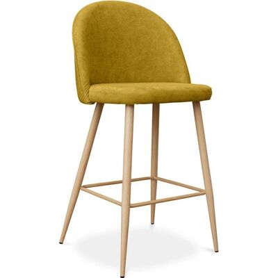 PRIVATEFLOOR Evelyne Yellow - 63cm Scandinavian Bar Stool PRIVATEFLOOR Evelyne Yellow - 63cm Scandinavian Bar Stool