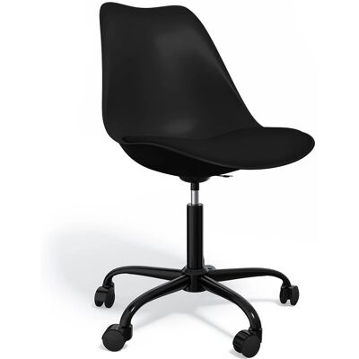 Chaise de Bureau Tulipe Noire de Privatefloor - Pivotante et Ergonomique - Publicité Chaise de Bureau Tulipe Noire de Privatefloor - Pivotante et Ergonomique - Publicité