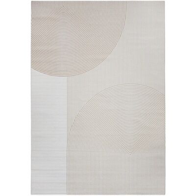 Alfombra grande de diseño contemporáneo beige - 290x200 cm - Privatefloor Alfombra grande de diseño contemporáneo beige - 290x200 cm - Privatefloor
