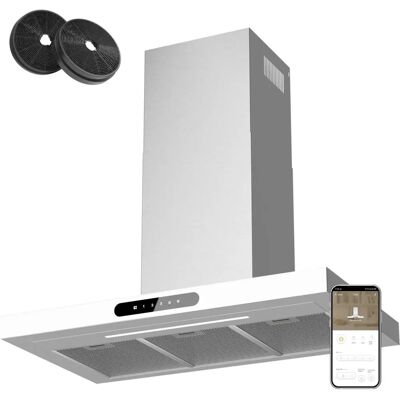 CIARRA VM9102W - Weiß - 900 mm - Dekorative Dunstabzugshaube CIARRA VM9102W - Weiß - 900 mm - Dekorative Dunstabzugshaube