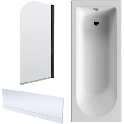 Balterley - 1700x750 Round Bath - Black - Bath Suite Balterley - 1700x750 Round Bath - Black - Bath Suite