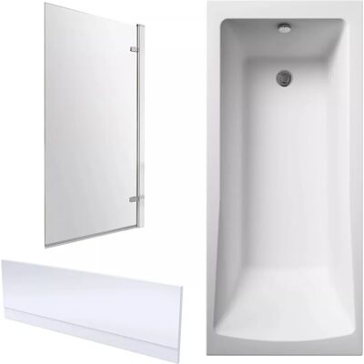 Balterley - 1700mm Square Bathtub - Chrome Profile Balterley - 1700mm Square Bathtub - Chrome Profile