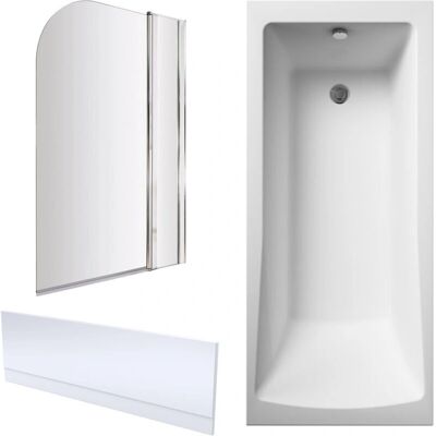 Balterley - 1700x750mm Square Bath - Chrome - Bathtub Balterley - 1700x750mm Square Bath - Chrome - Bathtub