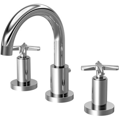 Balterley - Connect 3 Tap Hole Deck Mount - Crosshead handles Balterley - Connect 3 Tap Hole Deck Mount - Crosshead handles