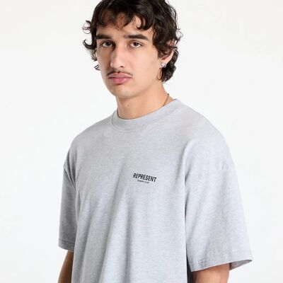 Tricou grey Owners Club de la Represent - Stil casual oversized Tricou grey Owners Club de la Represent - Stil casual oversized
