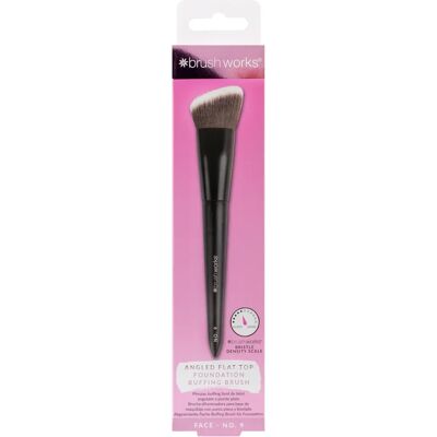 Brushworks Abgewinkelter Flachkopf Foundation Pinsel - Nr. 9 - Make-up Werkzeug Brushworks Abgewinkelter Flachkopf Foundation Pinsel - Nr. 9 - Make-up Werkzeug