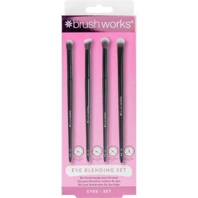 Set de Brochas para Difuminar Ojos Brushworks - Pinceles Veganos Set de Brochas para Difuminar Ojos Brushworks - Pinceles Veganos