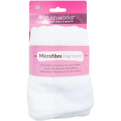 Brushworks Mikrofaser Haarhandtuch - Mikrofaser Haarhandtuch für Frauen Brushworks Mikrofaser Haarhandtuch - Mikrofaser Haarhandtuch für Frauen