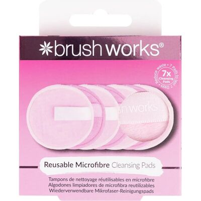 Brushworks Microfibre Cleansing Pads - Makeup Remover - Reusable, Washable Brushworks Microfibre Cleansing Pads - Makeup Remover - Reusable, Washable