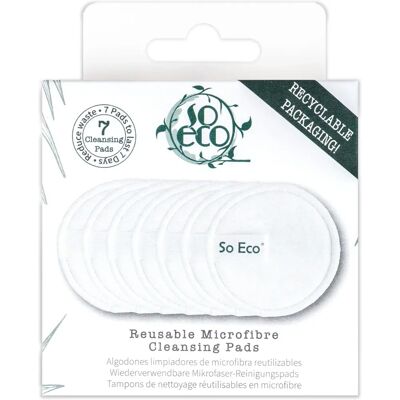 Discuri de microfibre reutilizabili So Eco - 7 bucati - Demachiant Discuri de microfibre reutilizabili So Eco - 7 bucati - Demachiant