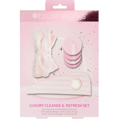 Set de Curățare și Reîmprospătare de Lux Brushworks - Cosmetice pentru Femei Set de Curățare și Reîmprospătare de Lux Brushworks - Cosmetice pentru Femei