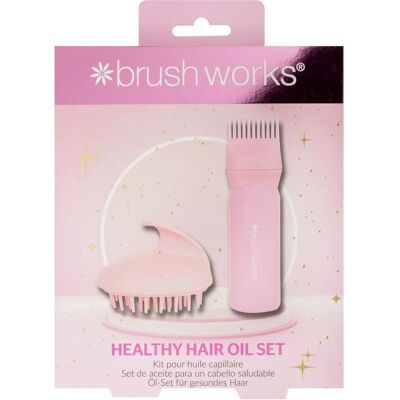 Set de Ulei pentru Păr BRUSHWORKS - Aplicațor și Perie pentru Masaj Scalp Set de Ulei pentru Păr BRUSHWORKS - Aplicațor și Perie pentru Masaj Scalp