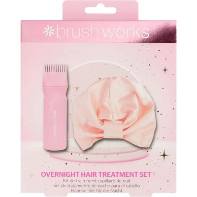 BRUSHWORKS Hiustenhoitosetti - Hiusöljyn levityssovitin ja satiininen hiustenhuivi BRUSHWORKS Hiustenhoitosetti - Hiusöljyn levityssovitin ja satiininen hiustenhuivi