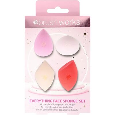 Brushworks Make-up-Schwamm Set - 4 Stück, Perfektes Make-up Brushworks Make-up-Schwamm Set - 4 Stück, Perfektes Make-up