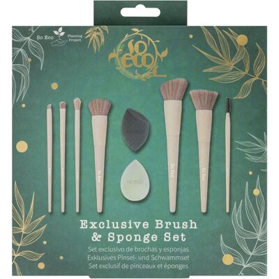 Set de Pensule și Sponji So Eco - Unelte pentru Machiaj Facial Set de Pensule și Sponji So Eco - Unelte pentru Machiaj Facial