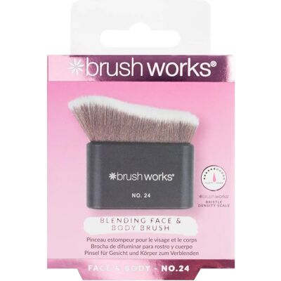 Brushworks No. 24 Blending Face & Body Brush - Vegansk, Dyrefri, Myke syntetiske bustar Brushworks No. 24 Blending Face & Body Brush - Vegansk, Dyrefri, Myke syntetiske bustar